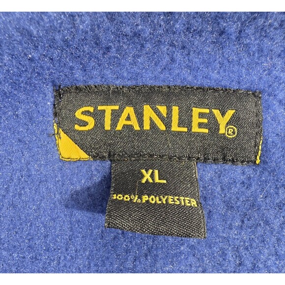 Stanley Fleece Royal Blue Full Zip Performance Jacket Mens Size XL Drawstring - Picture 6 of 14